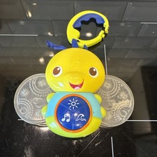 Bright Starts Beaming Buggie Take Along Toy Bee Butterfly Bug Lights Music WORKS