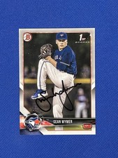 SEAN WYMER RC SIGNED 2018 BOWMAN DRAFT #BD-157 rookie autograph BLUE JAYS AUTO