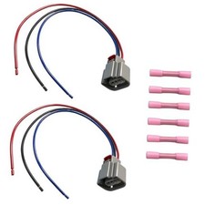 2PCS H13 9008 Headlight Connector Pigtail Wire Harness Compatible with Ford F