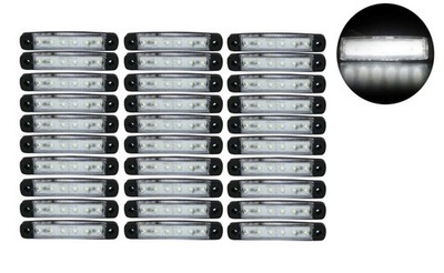 30 X 6 LED SMD 12V 12 VOLT WHITE SIDE LIGHT FOOTPRINT SIGNAL