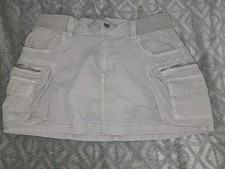 American Eagle Y2K Cargo Skirt Cotton Preppy Military Low Rise 90. Sz 0