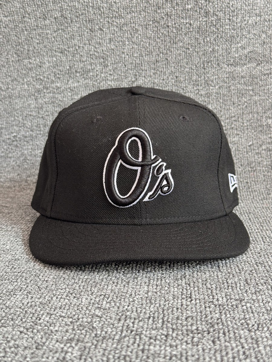 New Era Baltimore Orioles MLB Black Snapback Hat Script Logo Cap