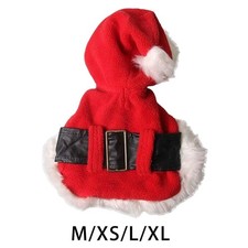 Christmas Costume Cat Cape Red Santa Festive Clothe for Puppy Dogs