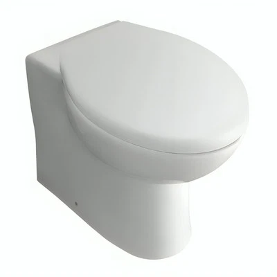 BATHROOM SHOP ONLINE Cheap Back to Wall Toilet Pan WC Bathroom Soft Close Seat White BTW Ceramic