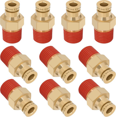 5/32'' Quick Push to Connect Fittings Brass Union Straight Joint DOT Approved 5/3