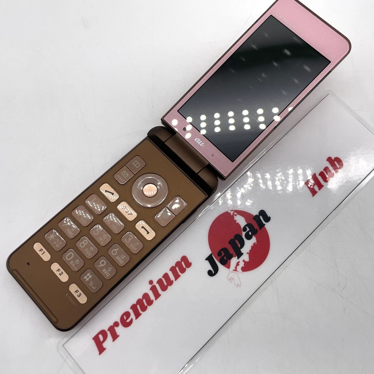 新品未使用 SIMフリー au GRATINA 4G KYF31 ピンク KYOCERA GRATINA KYF31 Pink Android Flip Phone Unlocked SIM Free
