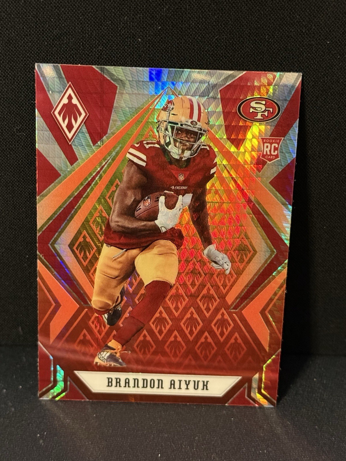 2020 Panini Phoenix Brandon Aiyuk Fire Burst Rookie Card RC #117 49ers