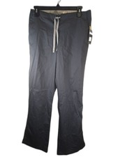 NWT Wonder Wink Wonder Work Pants Unisex Small Black Medical Scrubs Pockets New