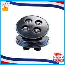 Black Net Pot Mesh Bucket Lid, 3 in. Net Pots, 4 Pots per 1 Lid BPA-free(5-Pack)