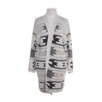 H&M, Strickjacke, Damen, Größe: M/L, L.O.G.G., Weiß/Mehrfarbig #chS