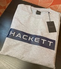 Hackett Sport Essential Sweatshirt - UK XL - RRP £110 - Grey/ Navy