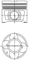 Kolben Kolbenschmidt 40356620 FüR Skoda VW Audi Mitsubishi Seat Golf 5 1K1 Jetta