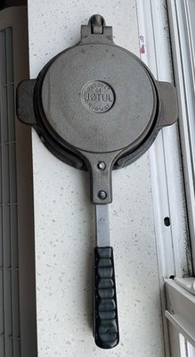 Jotul Krumkake Pizzelle Iron Plus Base Nice Condition Norway Waffle Jah
