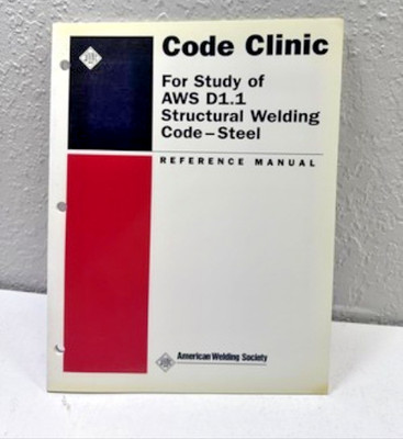 1998 Structural Welding Code Steel AWS D 1.1 American Welding Society Reference
