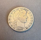 1909 P Barber Quarter 25C United States USA Silver Coin