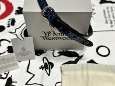 Authentic Vivienne Westwood x Palace Orb Leather Choker Black Silver NANA