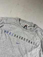 Nike 1990s Vintage Duke Basketball Grey College Tee, XXL