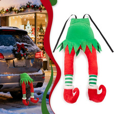 22 Inch Stuffed Christmas Elf Legs Car Trunk and Tree Decorations Xmas Holiday