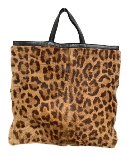 LOEWE                    Harako Leopard Print Tote Bag beige