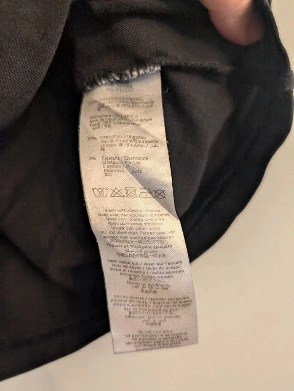 DKNY Kids' Black Logo T-Shirt - Age 12 / XS - Image 3 of 4