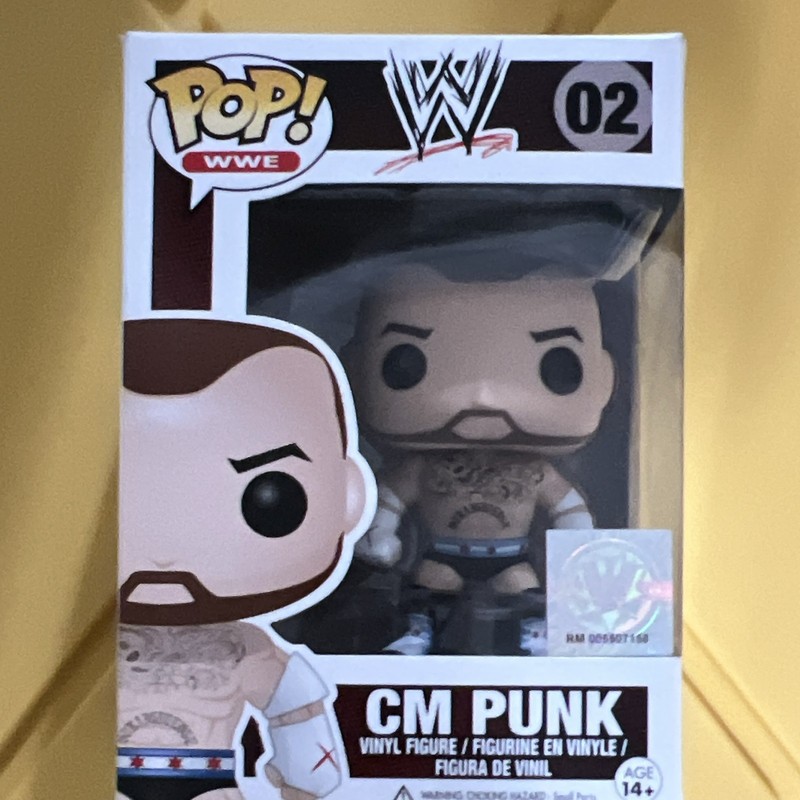 Funko Pop! Vinyl WWE CM Punk #02 Boxed Vinyl Figure Sports Wrestling