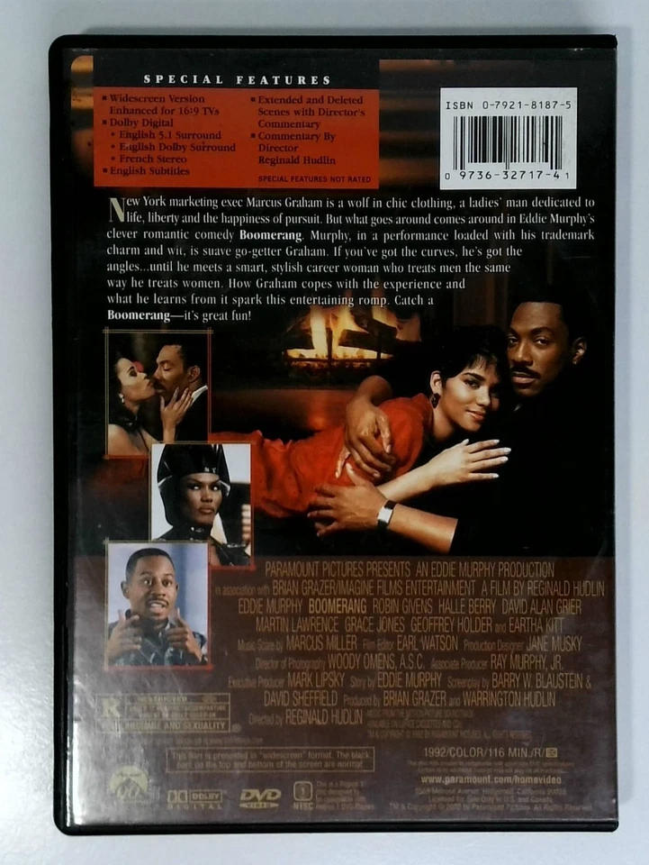 Boomerang (DVD, 1992) Preowned - Image 2 of 3