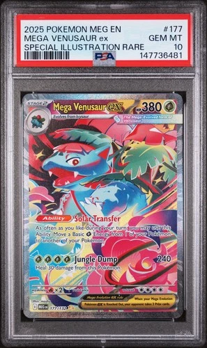 2025 POKEMON MEG EN-MEGA EVOLUTION 177 MEGA VENUSAUR EX SIR PSA 10