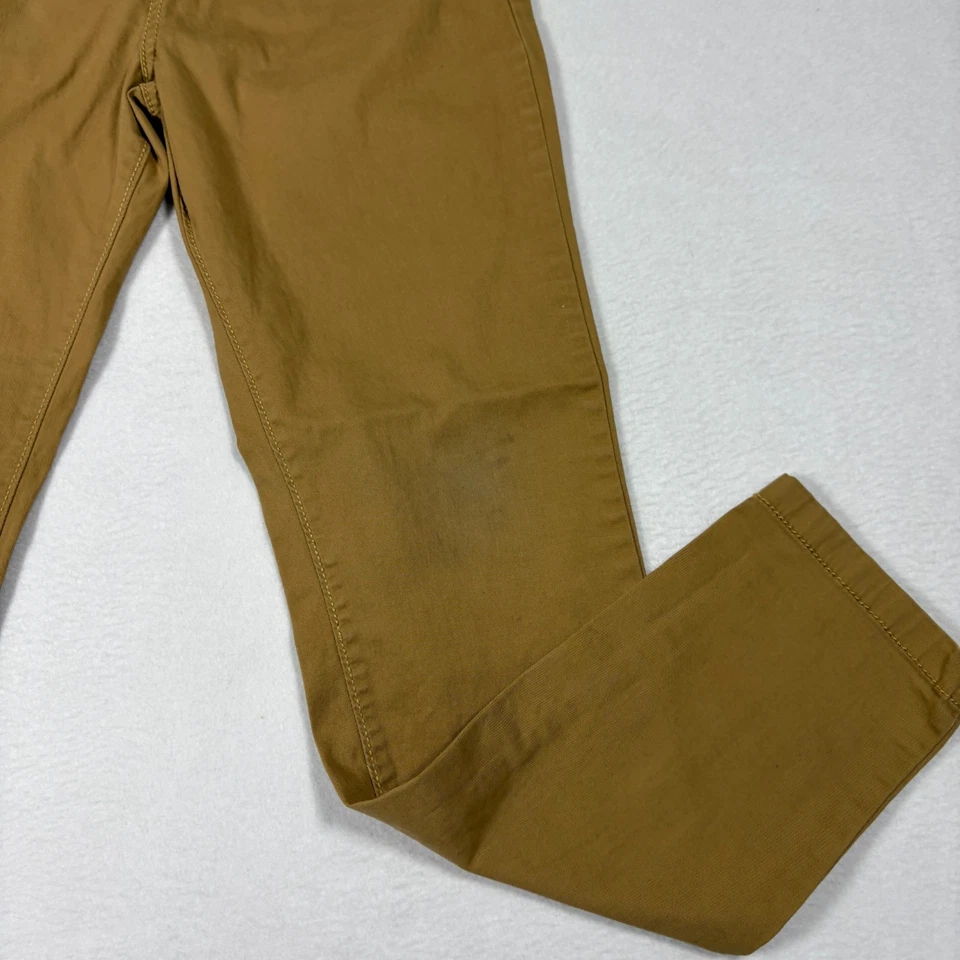 OshKosh Niños Chinos 12 Caqui Marrón Pierna Recta Informal Algodón Pantalones Escuela Foto 4 de 4