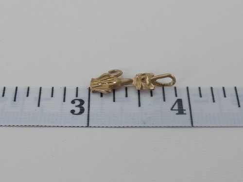 14k Yellow Gold Cat Charm - Picture 5 of 6