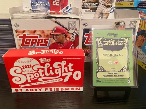 2021 Topps Spotlight 70 ft. Andy Friedman Ken Griffey Sepia CMYK Test Print 1/1 - Picture 2 of 2