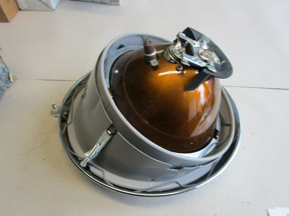 Porsche 356 911 VW T1 Bulli Käfer Scheinwerfer Chrom Ring SET 2STÜCK original - Bild 4 von 4