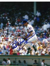 TURK WENDELL CHICAGO CUBS  ACTION SIGNED 8x10