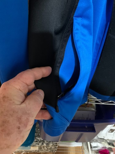 Chaqueta Eddie Bauer Azul Forrada de Vellón Estilo EB542 Grande. - Imagen 8 de 9