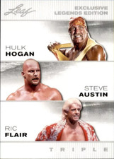 Hulk Hogan/Steve Austin/Ric Flair 2024 LEAF EXCLUSIVE LEGENDS Card #ELE-13