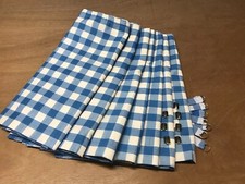 Gingham FABRIC BOTH SIDES Camper Van Curtains TURQUOISE VW T25, Blackout/Magnets