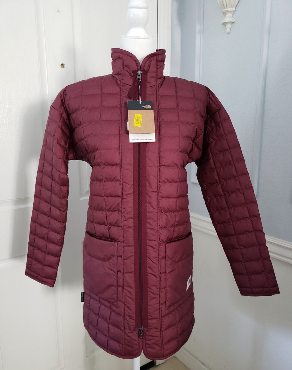 The North Face Women's Thermoball Eco Long Jacket Garnet Red
