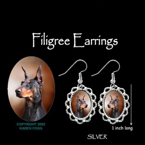 doberman earrings