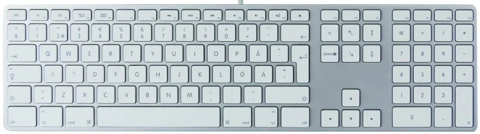 APPLE A1243 Tastiera usb MB110LL/B Keyboard Wired con filo originale per iMac pc - Immagine 2 di 4