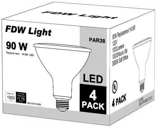 New PAR38 LED Bulb None Dimmable 90W Equivalent 3000K Soft White - Image 2 of 3