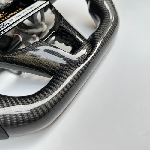 For 2013-2016 Mazda 3 2 Axela CX-5 CX-3 MX5 Carbon Fiber Leather Steering Wheel - Picture 5 of 9