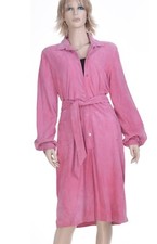 LKNW! Carolina Herrera Buttery Soft Pink Genuine Suede Shirt Dress