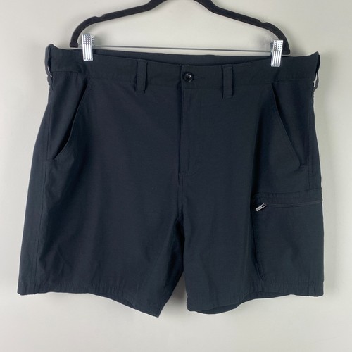 Huk Next Level 7 Performance Cargo Fishing Shorts Mens Xxl Black Ebay