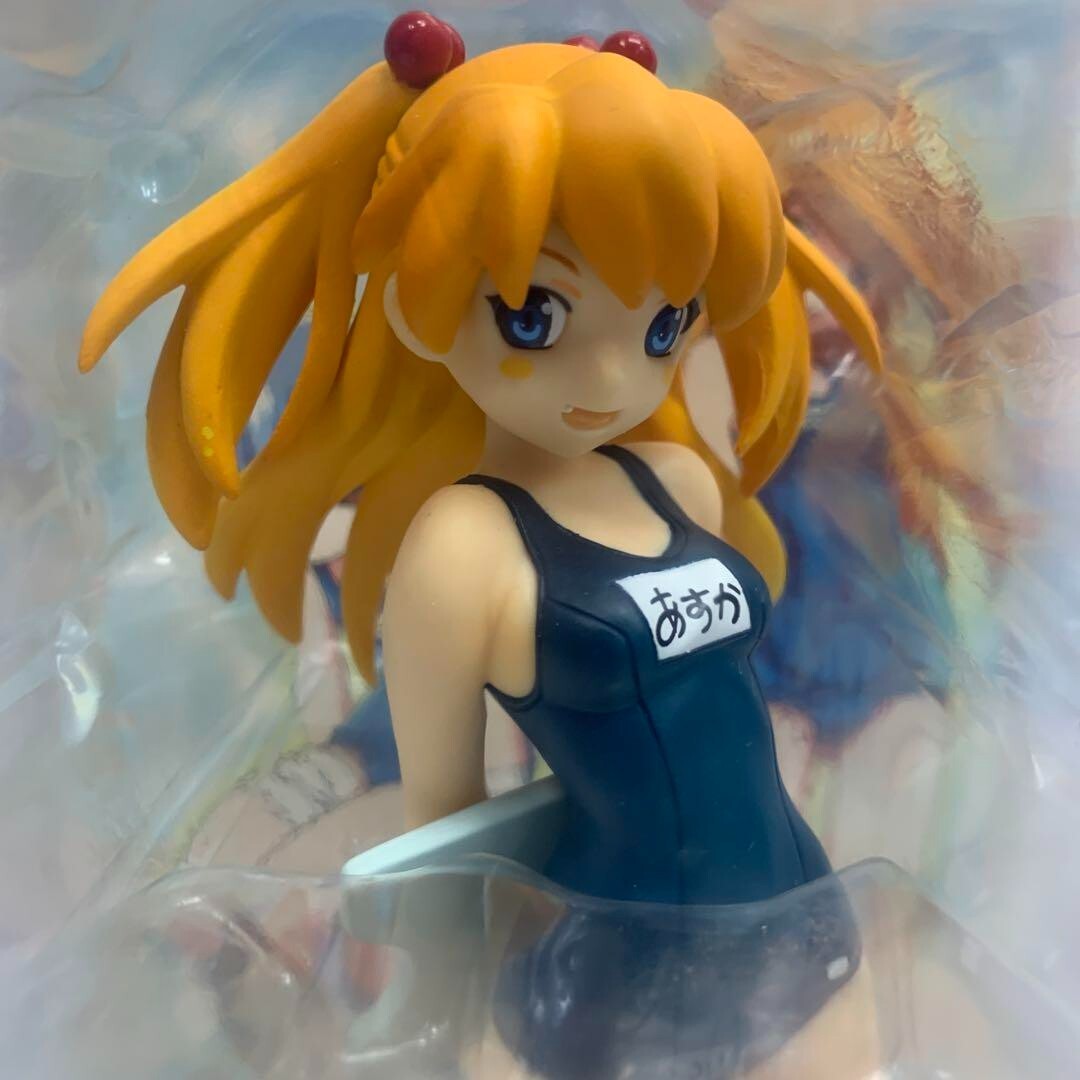 Evangelion Asuka Langley Extra School Swimming Suit Figure