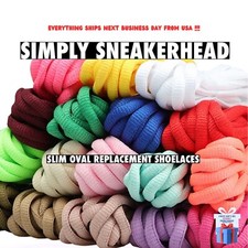 SLIM OVAL REPLACEMENT SHOELACES LACES FOR ALL SHOES ADIDAS NIKE BUY 2 GET 1 FREE