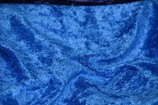 VELVET PANNE CRUSHED BACKDROP VELOUR STRETCH FABRIC 60" WIDE ROYAL BY THE YARD