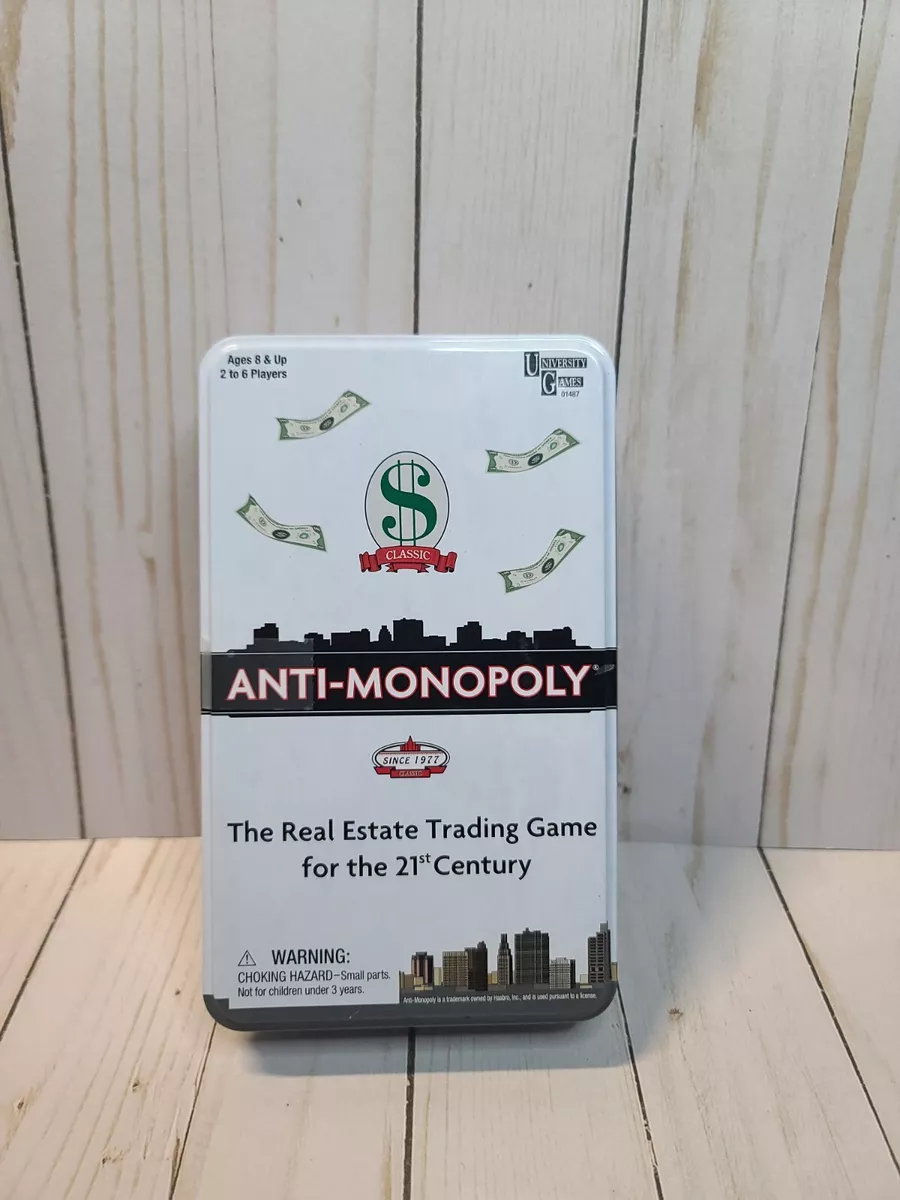 University Games Anti-monopoly Travel Tin Game for sale online