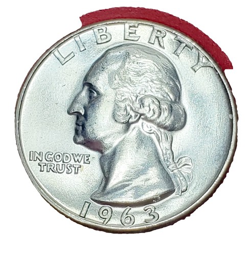 2/5⭐️ 1963 25c Silver Washington Quarter - Type A & B Reverse 2-Coin