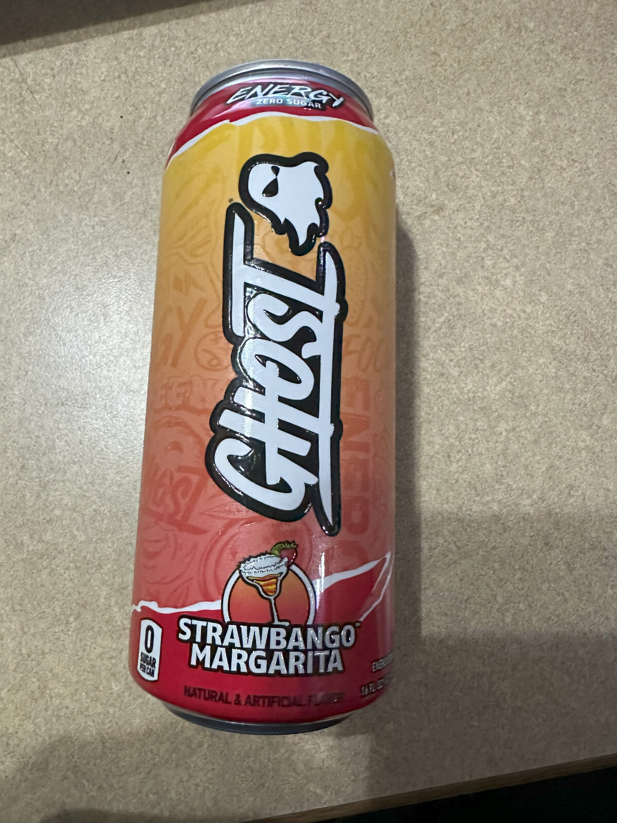 RARE GHOST ENERGY DRINK STRAWBANGO MARGARITA 1 CAN NEW FLAVOR FREE