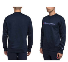 Champion Men's Fleece Crew Neck Pullover Navy