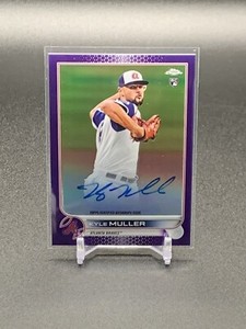 2022 Topps Chrome Kyle Muller RC Purple Refractor Auto /250 | Oakland Athletics